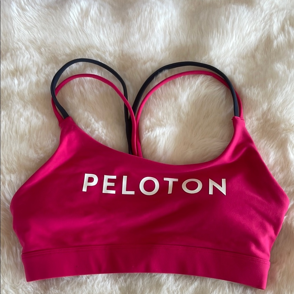 Peloton Fuchsia and Black Sports Bra #124